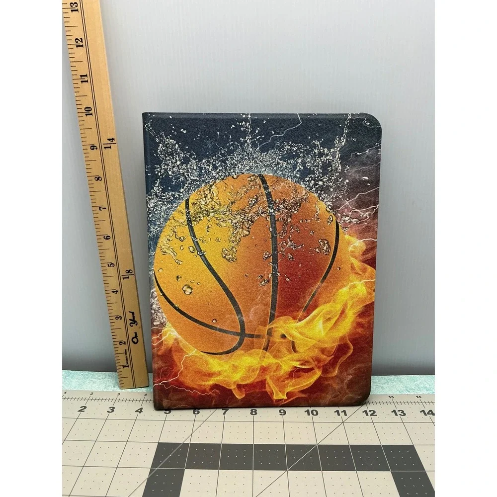 iPad Pro 11 Case Basketball Fire Water 360 Rotating Stand Pencil Holder Cover‎